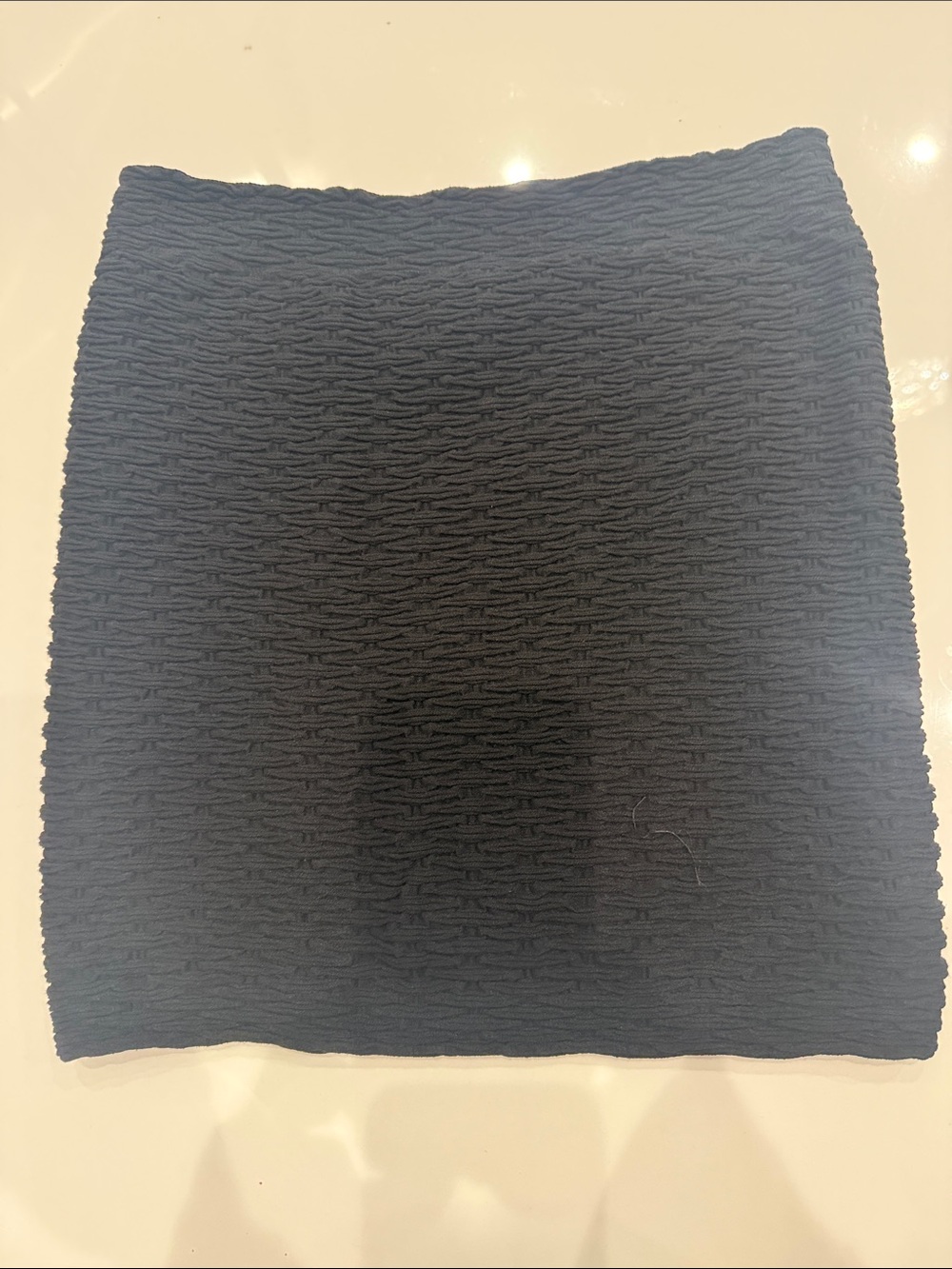 Guess Black Textured Mini Skirt